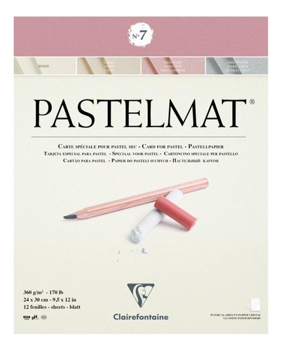 Papel Para Pastel Clairefontaine Pastelmat Nº7 24x30cm