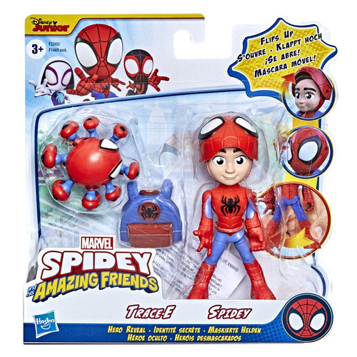 Set Doble Spidey Y Trace-e De 10 Cm, Spidey Marvel