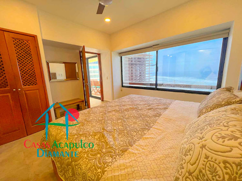 Cad Torre Uno 802. Terraza Doble Con Vista A Las Albercas Y Al Mar