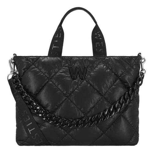 Bolsa Satchel Para Mujer Westies Negro Hbrockrosewe