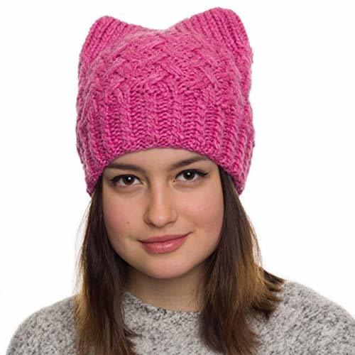 Gorro De Punto Para Dama Pink Pussy Cat Hat-beanie Hat-gorro