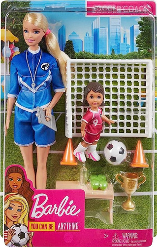 Barbie - Entrenadora De Futbol - Original Mattel