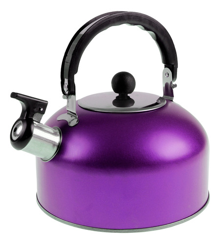 Chaleira Aço Inox Cromada 1,8 Litros Lilas