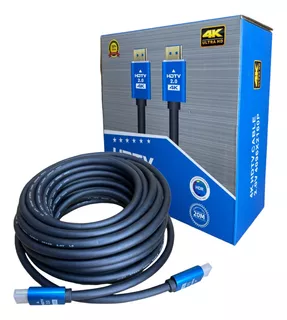 Cable Hdmi 2.0 20 Metros 4k Ultra Hd Ps3 Xbox Laptop Tv Pc