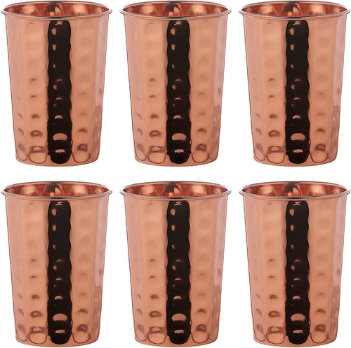 Set De Vasos Healthgoodsin Cobre, Capacidad De 350 Ml