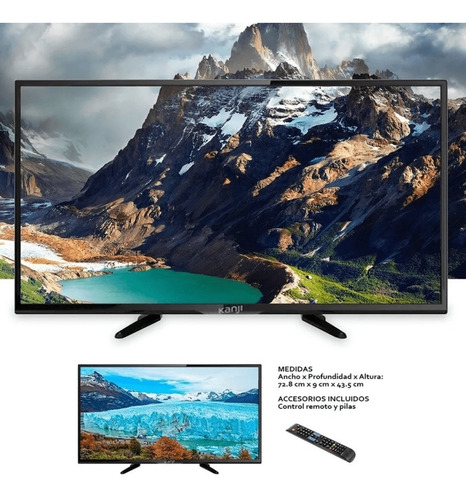 Imagen 3 de 4 de Tv Televisión Kanji 32 Led Hd Tda Hdmi Vga Usb Tv-32mt005