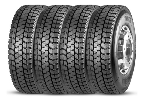 4 Pneu Pirelli Aro 22,5 275/80r22.5 Tl 149/146m Ms 16pr Tr88