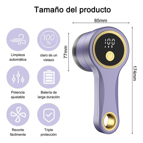 Quitapelusas Eléctrico Usb Recargable Removedor De Pelusa