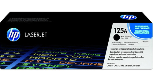 Cartucho De Toner Hp 125a Negro Cb540a