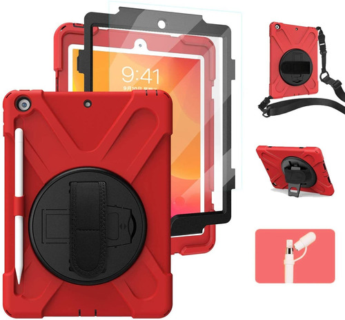 Funda Para iPad 10.2  8va / 7ma Generacion 2020 / 2019 Rojo