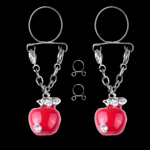 Joyería Corporal Sin Perforar, Con Clip, Pezón Con Diamantes