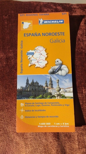 Mapa España Noroeste: Galicia ( Michelin).