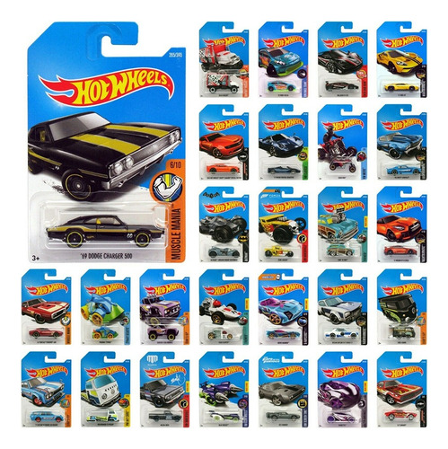 Hot Wheels Pack X 10 Autos Nuevos Surtidos Sin Repetir