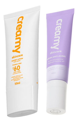 Kit Creamy Skincare Protetor Solar Facial Fps 60 Sérum