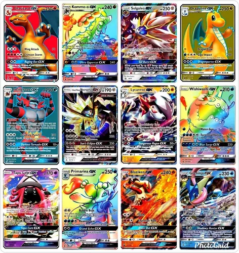 Lote 40 Cartas Pokemon: 30 Gx + 10 Cartas União De Aliados