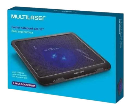 Base Notebook Ergonômica + Cooler De Refrigeração Até 17p