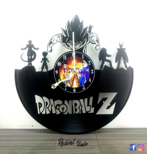 Reloj De Vinilo Dragonball Z 4 Anime Regalos Decoracion 