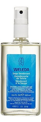 Weleda Spray Desodorante, Sage - 3,4 Onza, (pack De 2).