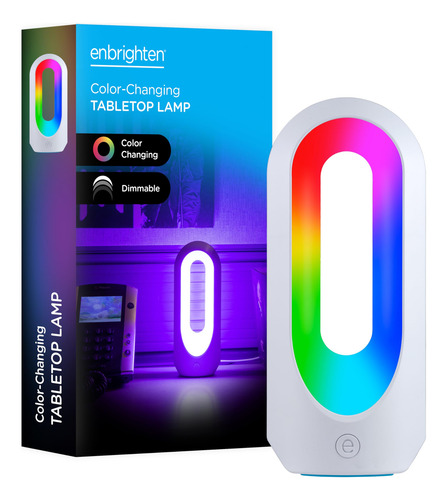 Enbrighten Color-changing Led Lamp, Modern Night Light, Dimm