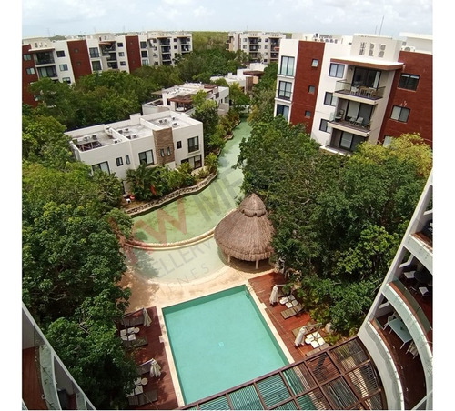 Departamento En Venta En Segundo Piso En Playa Del Carmen Con Excelentes Amenidades