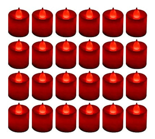 Paquete De 24 Velas De Luces Led De Té - Vela Tealight Sin L