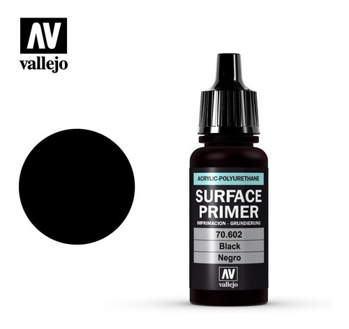Imagen 1 de 4 de Vallejo 70602 Imprimación Negro Surface Primer Aerógrafo Lp