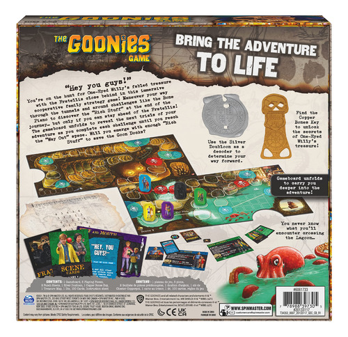 Juego De Mesa Spin Master Games The Goonies Game Retro 80's