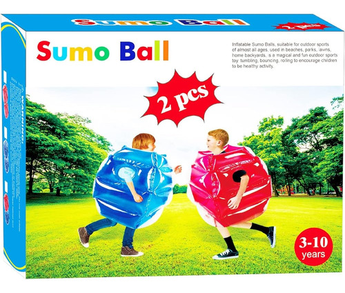 2 Pc Parachoques Inflable Para Niños, Bola De Rebote De Para