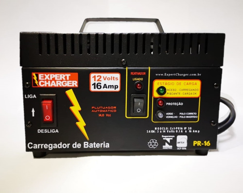 Imagem 3 de 6 de Carregador Bateria Automotivo 12v 16 Ah+reativador Promoção