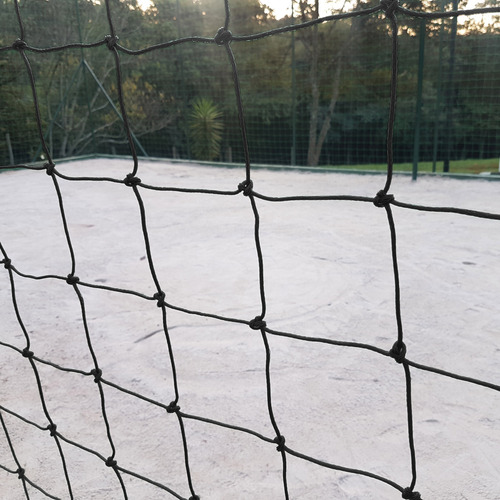 Rede Proteção Quadra / Campo 25x15m Fio 2mm Malha 8cm Nylon