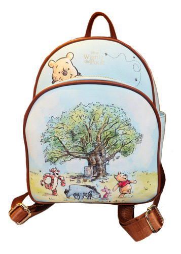 Mochila Pequeña Bolso De Mujer Disney Colección Winnie Pooh 