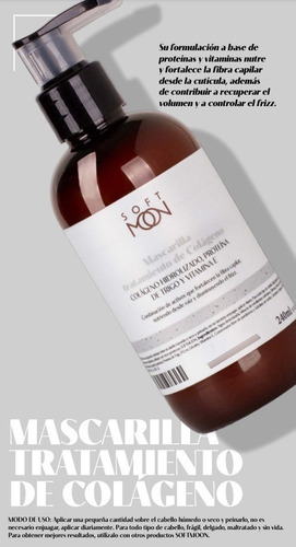 Mascarilla Tratamiento De Colageno Soft Moon