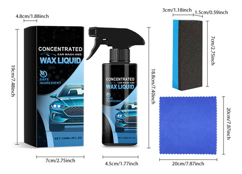 Set De Soluciones De Lavado De Coches Para Limpieza De Coche