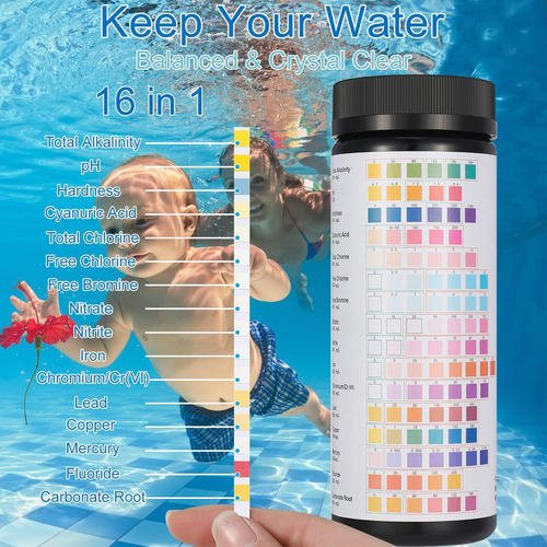 Ydyd Tiras Reactivas De Ph Del Agua Kit De Prueba De Agua