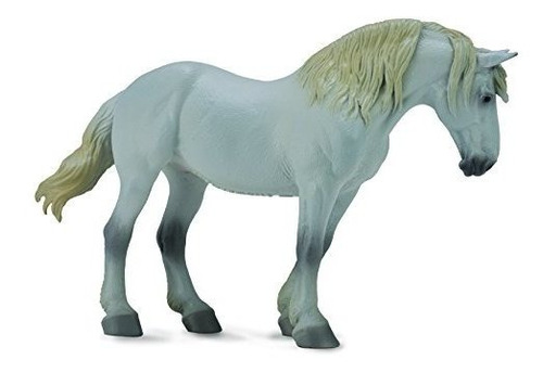 Coleccionar Un Caballo Vida Gris Percheron Yegua Juguete Fig