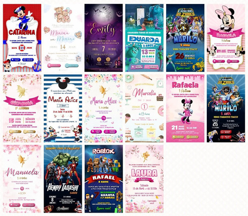 Convite Digital Spy X Família Anya Forger Aniversário