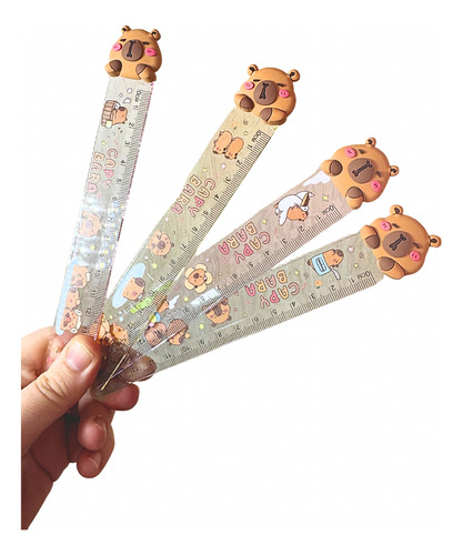 Kit Papelaria Capivara Capybara Material Escolar Chaveiro