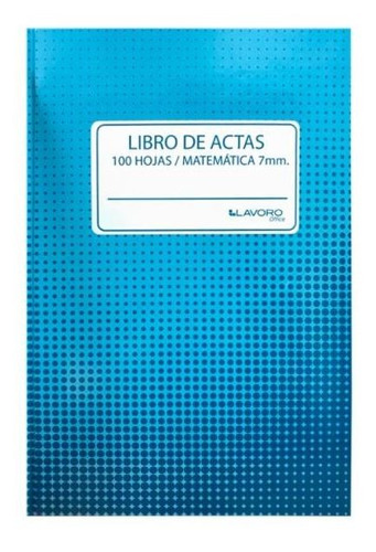 Libro De Actas Carta Foliado 100 Hojas 7mm Lavoro