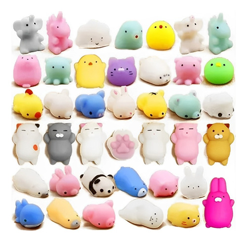 Juguetes Blandos Mochi, 50pcs Juguete De Animales Para Niños