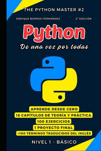 Libro: Python De Una Vez Por Todas (python Master) (spanish 