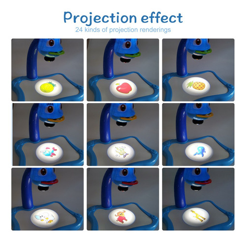 Crianças Led Projetor Pintura Arte Desenho Mesa Brinquedo Le