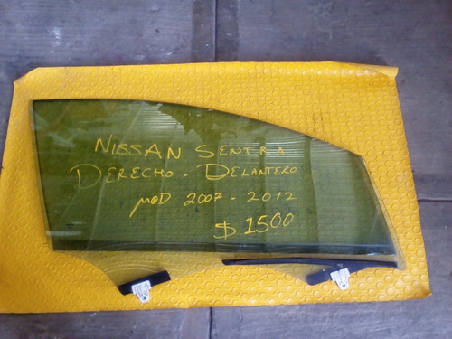 Cristal Nissan Sentra Derecho Delantero Mod 2007-2012