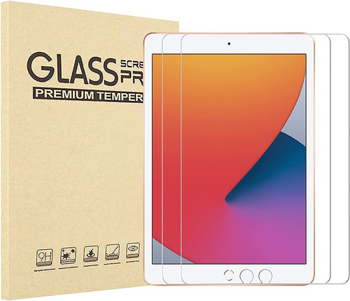 2 Micas Premium Cristal Templado Para iPad 10.2 7a 8a Y 9a 