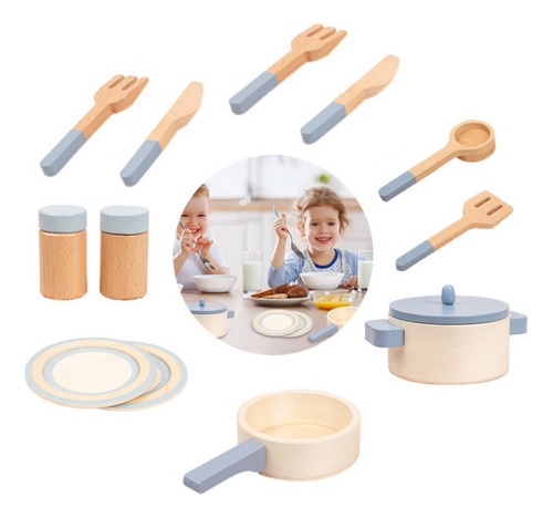 Juego De Utensilios De Cocina Simulados Para Cocina Infantil