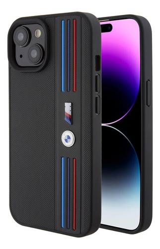 Protector Para iPhone 15 Bmw Tricolor Black