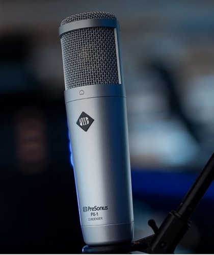 Micrófono PreSonus PX-1 Condensador Cardioide color silver