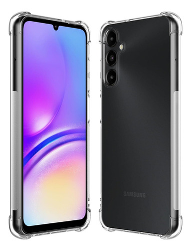 Capa Anti Impacto Para Samsung Galaxy A05s 6.7 + Pelicula 3d Cor Transparente Airbag