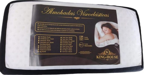 Almohada King-house 80x40 Visco Ventilada Art 017