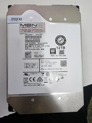 Hd 12tb Sata 12g 7.2k 3.5 Para R440 R540 R640 R740 R250 R350 R450 R550 R650 R650xs R6515 R6525 R750 R750xs R7515 R7525 R360 R660xs R6615 R6625 0t2yht