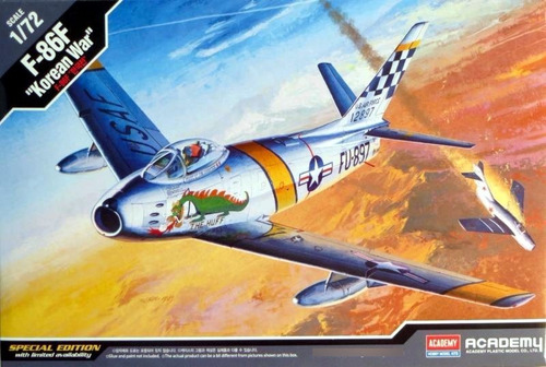 Maqueta Sabre F-86f  The Huff  Korean War 1/72 Academy 12546